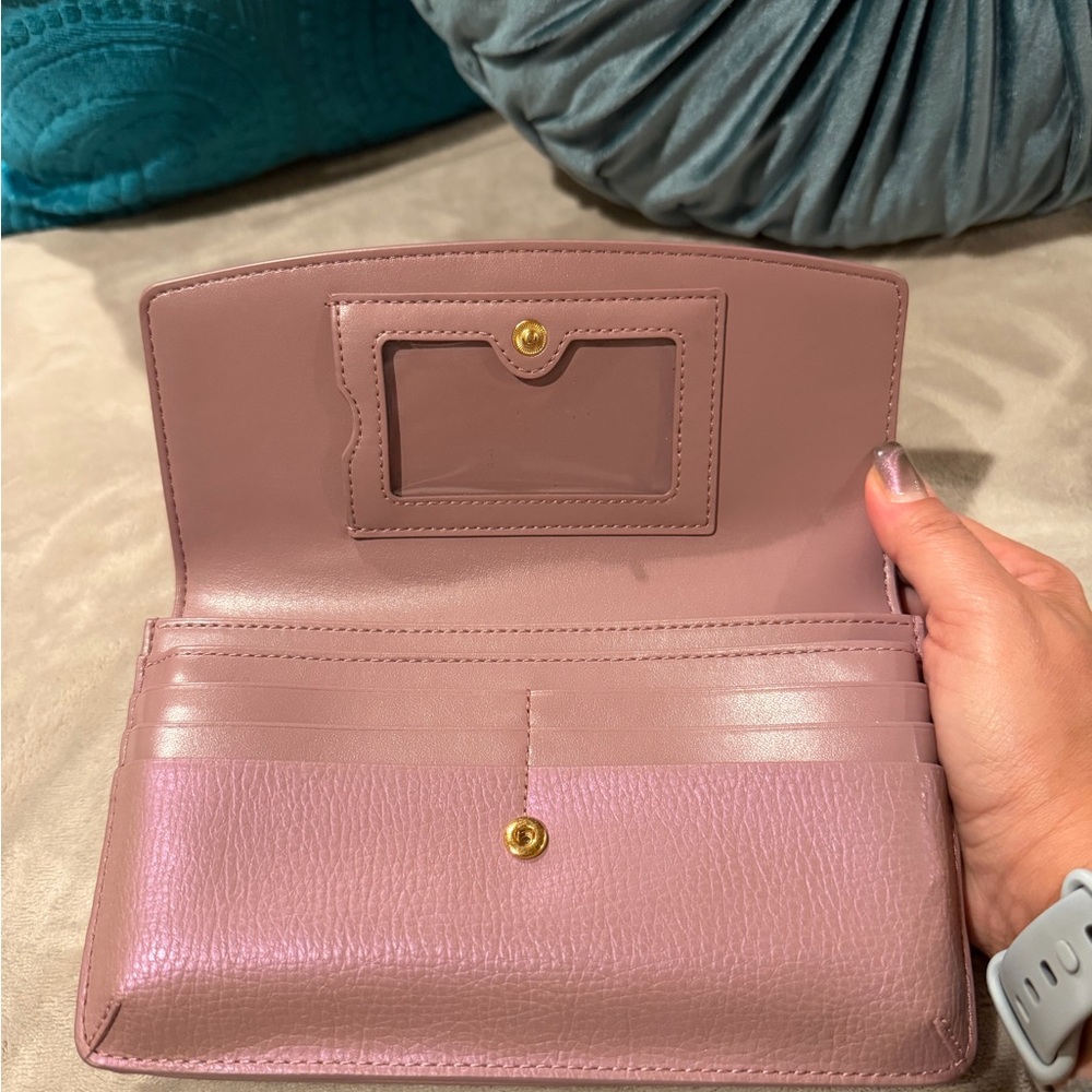 Tumi Belsen crossbody wallet zip Pink Leather Women's Bag - Picture 2 of 4